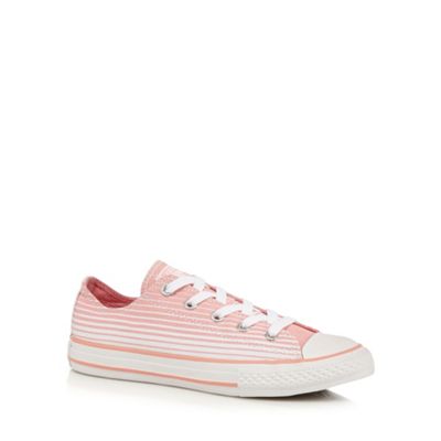 Converse Girls' light pink striped trainers